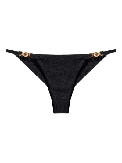 Versace La Medusa Bikini Bottom In Brown