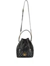 Versace La Medusa Bucket Bag In Black