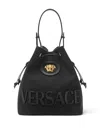 Versace La Medusa Bucket Bag In Black