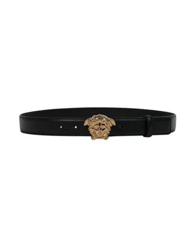 Versace Medusa-buckle Belt In Black