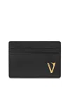 Versace La Medusa Card Holder In Black