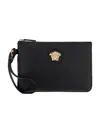 Versace La Medusa Clutch Bag In Black