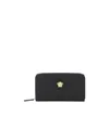 Versace La Medusa Continental Wallet In Black