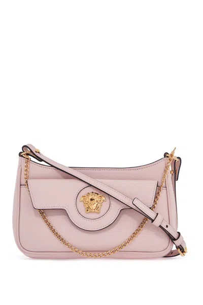 Versace La Medusa Crossbody Bag In Dusty Rose-oro  (pink)