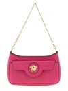 Versace La Medusa Calf-leather Crossbody Bag In Pink