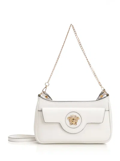 Versace La Medusa Crossbody Bags White