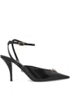 Versace Medusa Patent Calfskin Stiletto Pump In Black