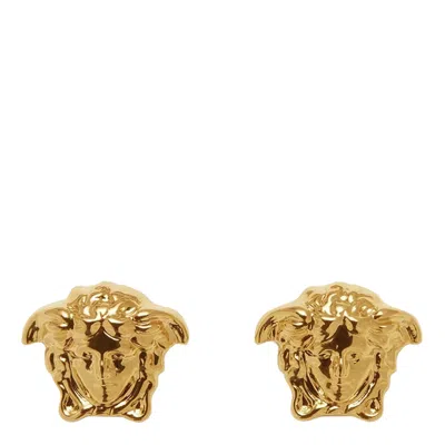 Versace Medusa Stud Earrings In Gold