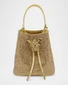 Versace La Medusa Embellished Bucket Bag