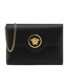 Versace La Medusa Envelope Clutch Bag In Black