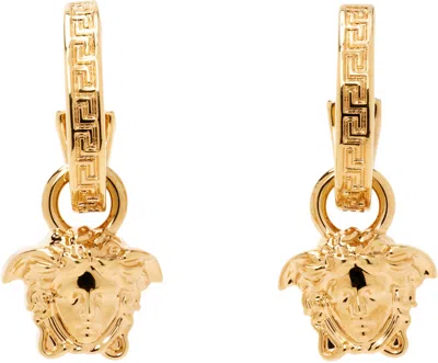Versace 'la Medusa' Greca Hoop Earrings