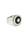 Versace Medusa Logo Detailed Ring In Multicolor
