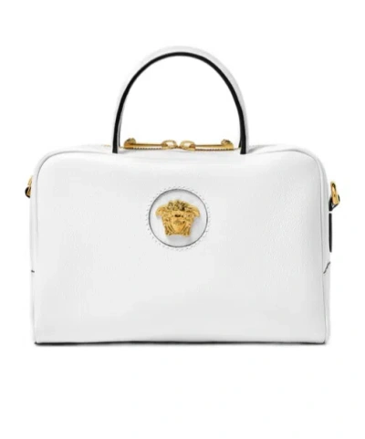 Versace La Medusa Hand Bag In White