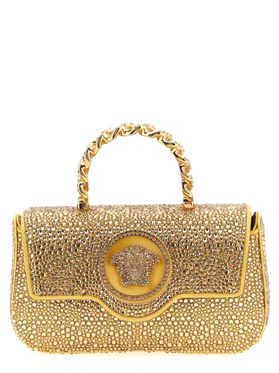 Versace La Medusa Hand Bags Gold
