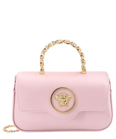 Versace La Medusa Handbag In Pink