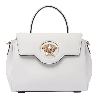 Versace La Medusa Handbag In White