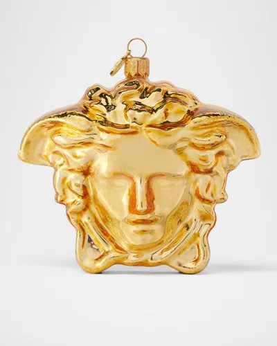 Versace La Medusa Holiday Ornament In Gold