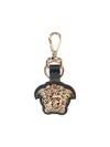 Versace Medusa Head-motif Key Holder In Black