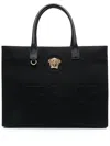 Versace La Medusa Large Tote Bag In Black