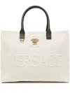 Versace Tote Bags  Woman Color White In Grey
