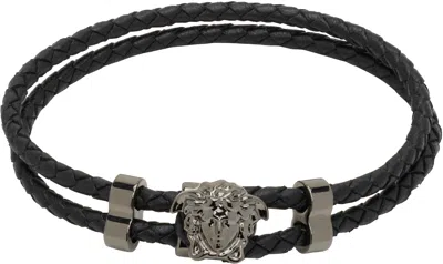 Versace 'la Medusa' Leather Bracelet