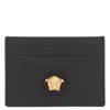 Versace La Medusa Leather Card Case In Multi