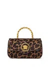 Versace Brown La Medusa Mini Tote Bag In Brown