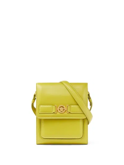 Versace La Medusa Messenger Bag In Green