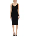 Versace La Medusa Midi Dress In Black