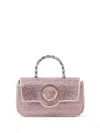 Versace Crystal La Medusa Mini Bag In Light Pink