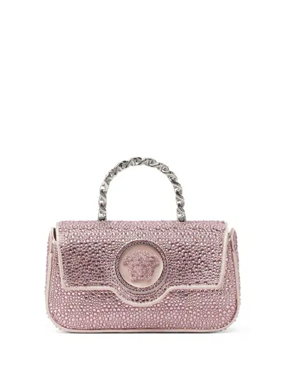 Versace La Medusa Mini Bag In Pink