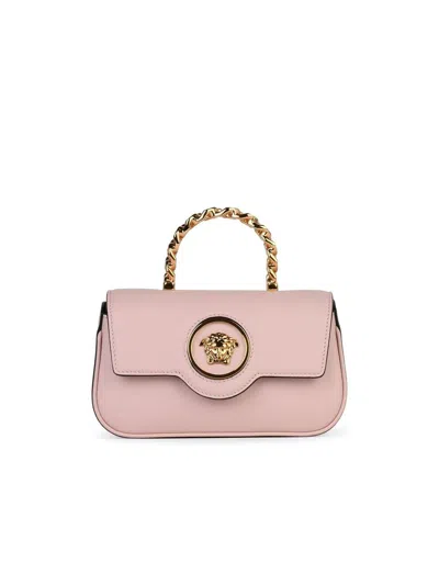 Versace La Medusa Mini Bag In Pink