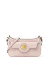 Versace Mini La Medusa Leather Crossbody Bag In Pink