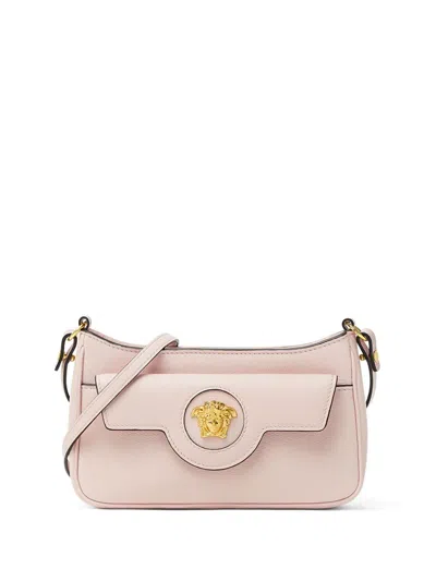 Versace La Medusa Cross Body Bag In Pink