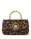 Versace Brown La Medusa Mini Tote Bag In Brown Mocha
