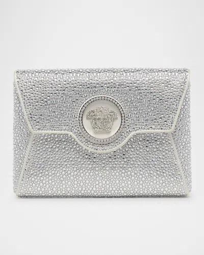 Versace La Medusa Mini Crystal Crossbody Bag