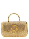 Versace Golden La Medusa Mini Crossbody Bag In Gold