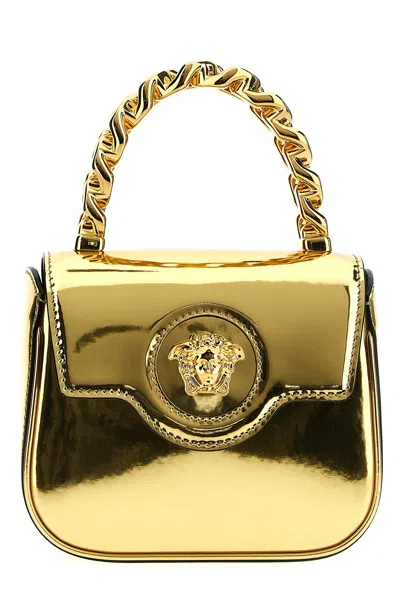 Versace 'la Medusa' Mini Handbag In Gold