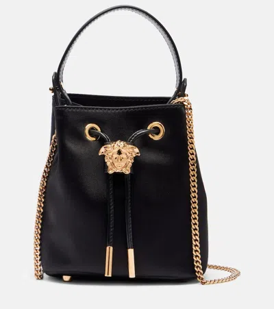 Versace La Medusa Mini Satin Bucket Bag