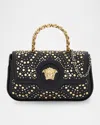 Versace La Medusa Mini Studded Leather Top-handle Bag