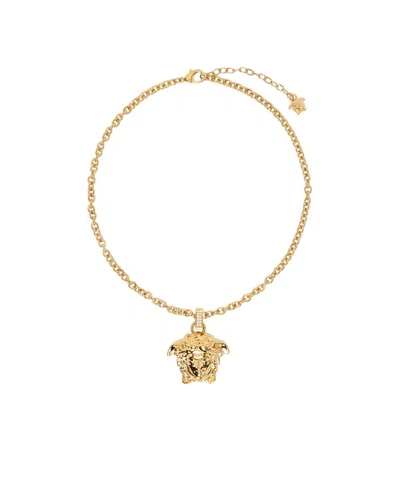 Versace La Medusa Necklace In Gold
