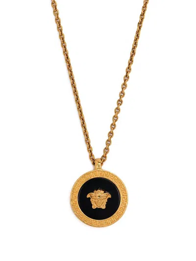 Versace La Medusa Necklace In Gold