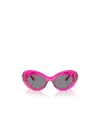 Versace La Medusa Oval-frame Sunglasses In Pink