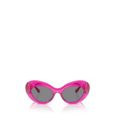 VERSACE VERSACE EYEWEAR OVAL-FRAME SUNGLASSES