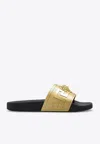 Versace La Medusa Pool Sliders In Gold