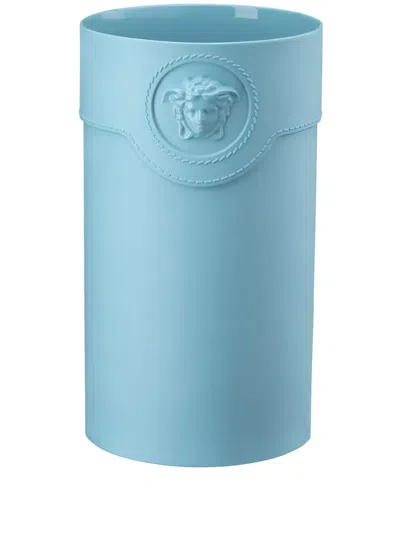 Versace La Medusa Porcelain Vase (18cm) In Blau
