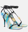 Versace La Medusa Printed Leather Sandals