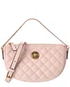 Versace La Medusa Quilted Leather Shoulder Bag In Pink