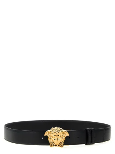 Versace 'la Medusa' Reversible Belt In Black