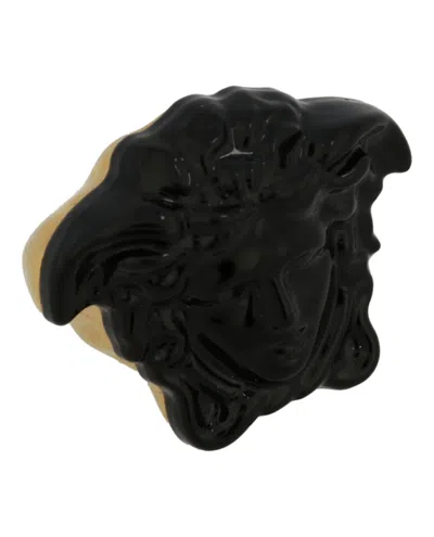 Versace La Medusa Ring In Black